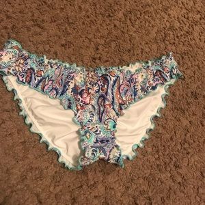 VS ruffle cheeky swim bottoms
